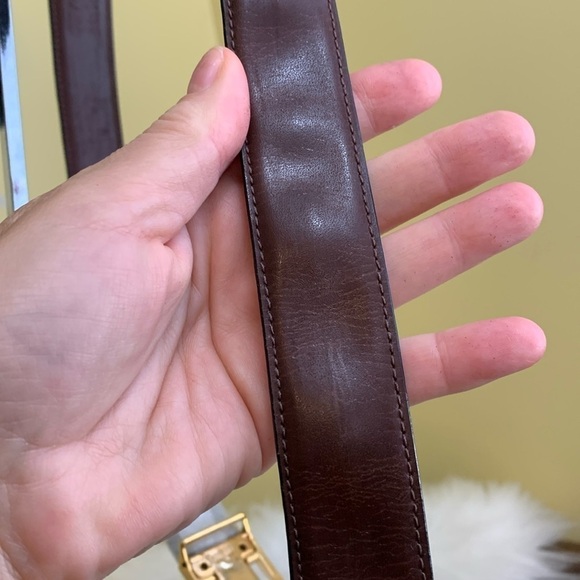 Vintage NIB Taner Brown Gold Leather Money ID Conceal Security Travel Zip Belt - Picture 4 of 16